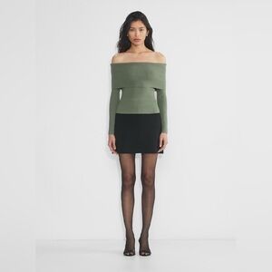 New Aritiza Wilfred Nola Sweater Soft knit off-the-shoulder sweater